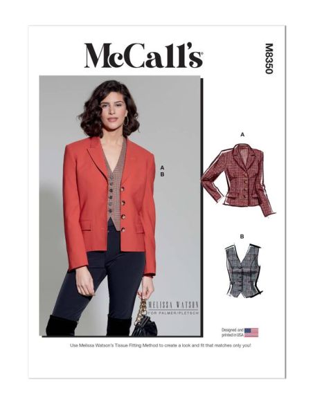 Patron McCall's 8350.A5 - Blazer et gilet