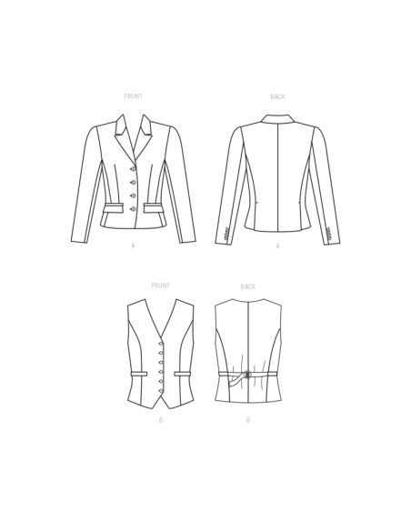 Patron McCall's 8350.A5 - Blazer et gilet