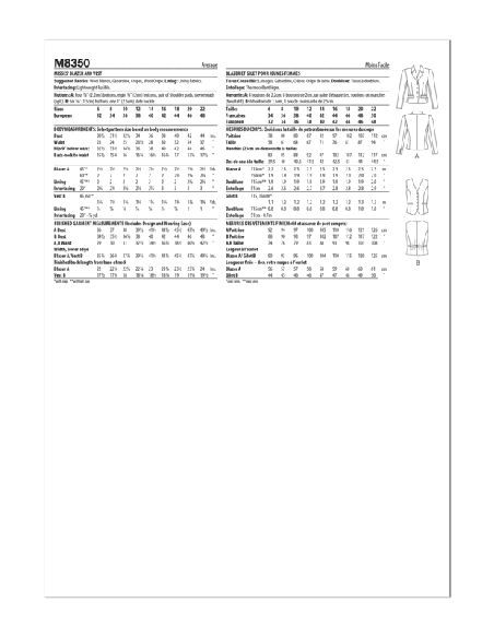 Patron McCall's 8350.A5 - Blazer et gilet
