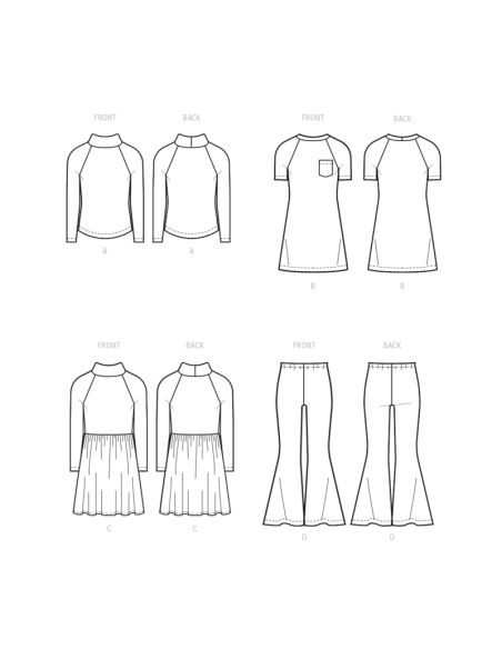 Patron McCall's 8353.HH - Haut, robe et pantalon