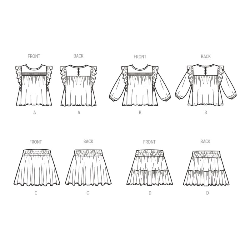 Patron McCall's 8373.CCE - Haut et jupe