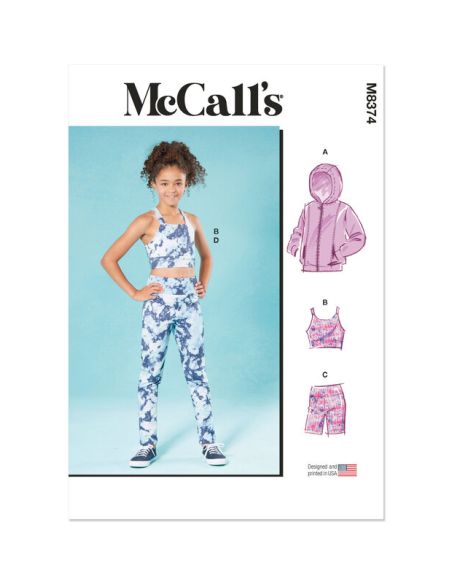 Patron McCall's 8374.A - Veste, haut et collant