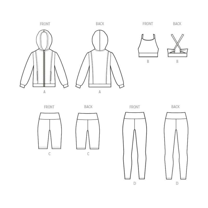 Patron McCall's 8374.A - Veste, haut et collant