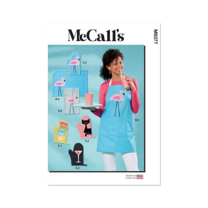 Patron McCall's 8377.OS - Tablier et accessoires pour la cuisine