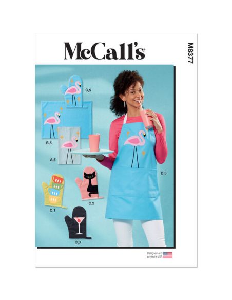 Patron McCall's 8377.OS - Tablier et accessoires pour la cuisine