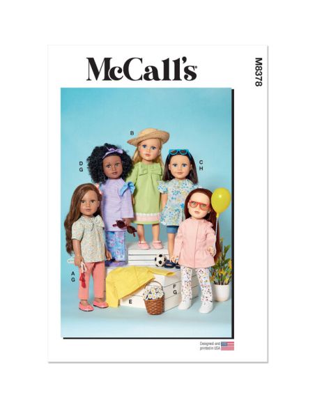 Patron McCall's 8378.OS - Vêtements pour poupée de 46cm