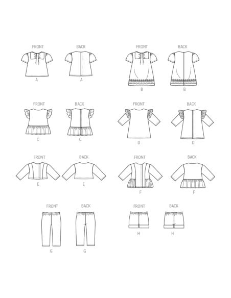 Patron McCall's 8378.OS - Vêtements pour poupée de 46cm