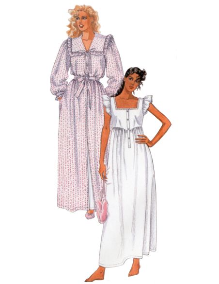 Patron McCall's 8381.A - Robe de chambre, chemise de nuit