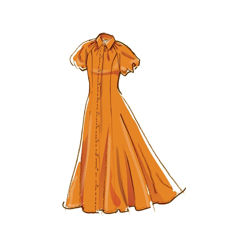 Patron McCall's 8384.D5 - Robe chemisier