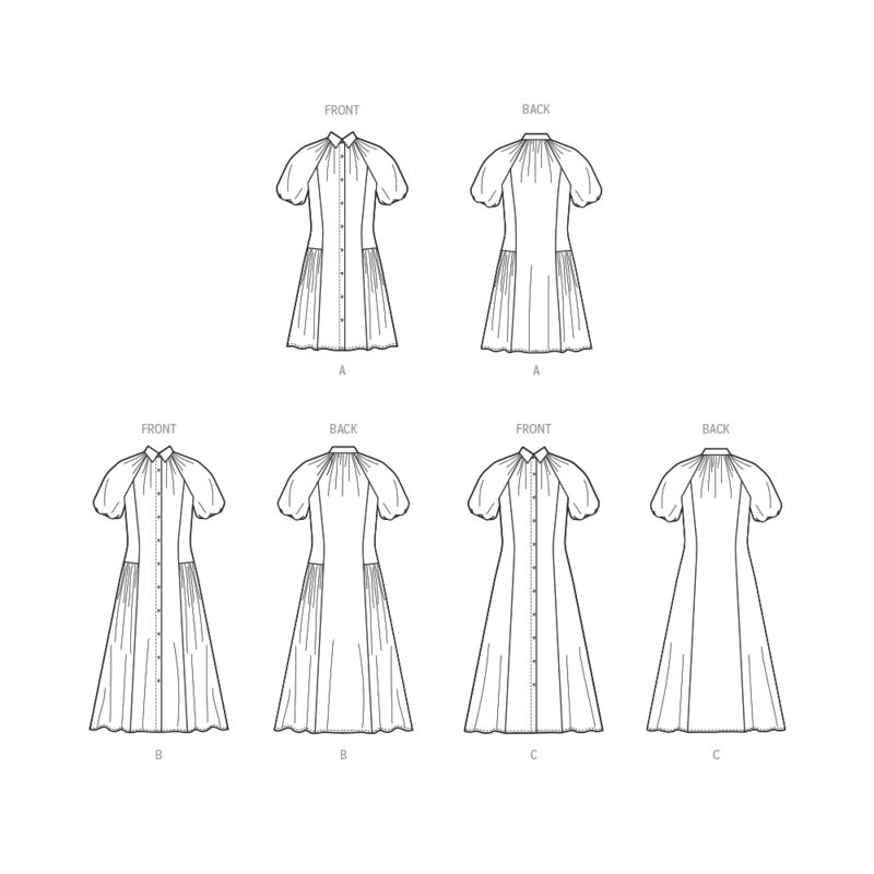 Patron McCall's 8384.D5 - Robe chemisier