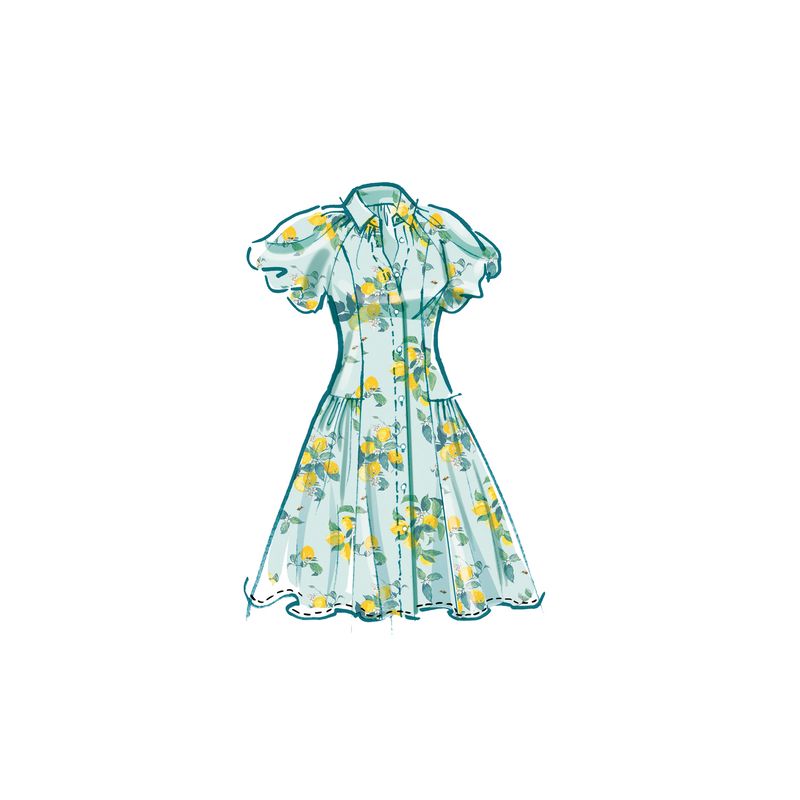 Patron McCall's 8384.D5 - Robe chemisier