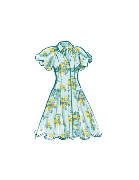 Patron McCall's 8384.D5 - Robe chemisier