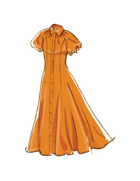 Patron McCall's 8384.D5 - Robe chemisier