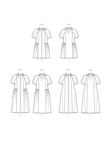 Patron McCall's 8385.W2 - Robe chemisier