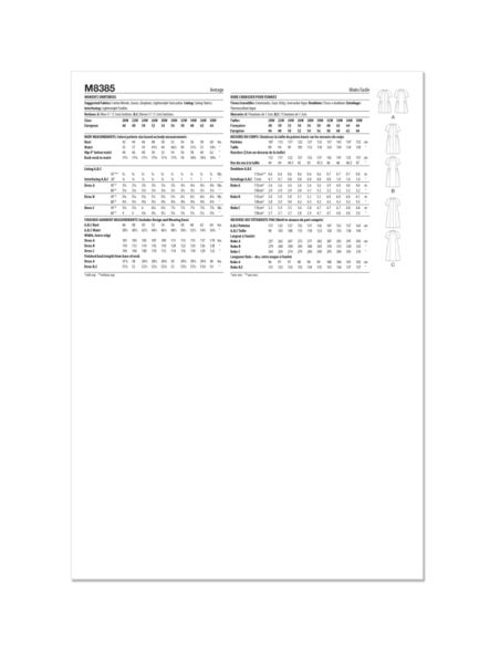 Patron McCall's 8385.W2 - Robe chemisier