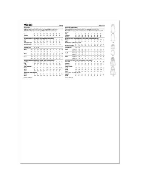 Patron McCall's 8389.AX5 - Jupes