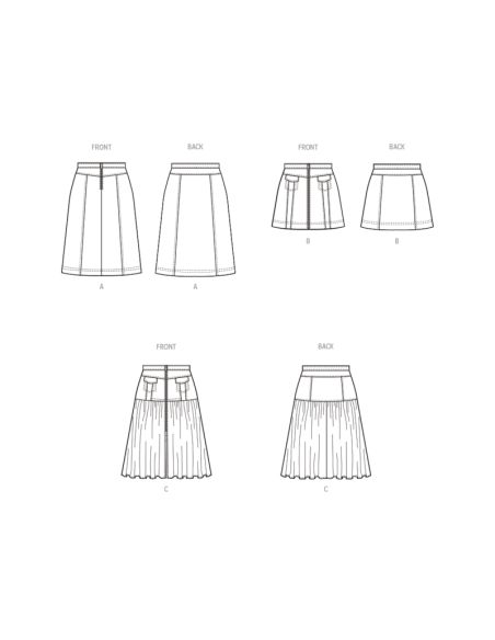 Patron McCall's 8390.W2 - Jupes
