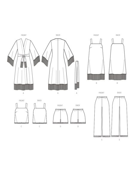 Patron McCall's 8392.K5 - Vêtements de nuit