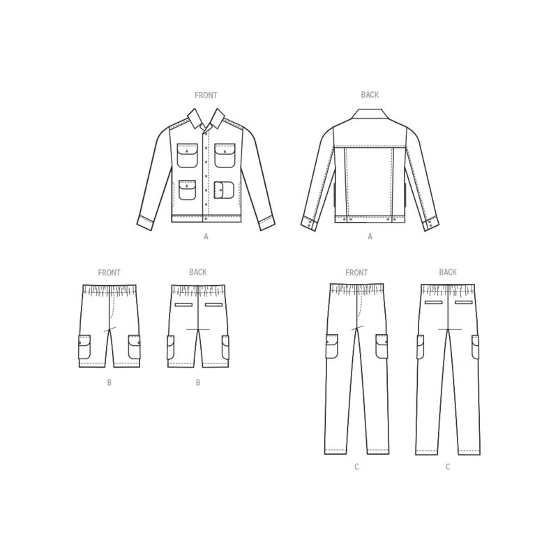 Patron McCall's 8393.AA - Veste, short et pantalon