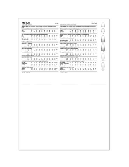 Patron McCall's 8408.H5 - Short et pantalon