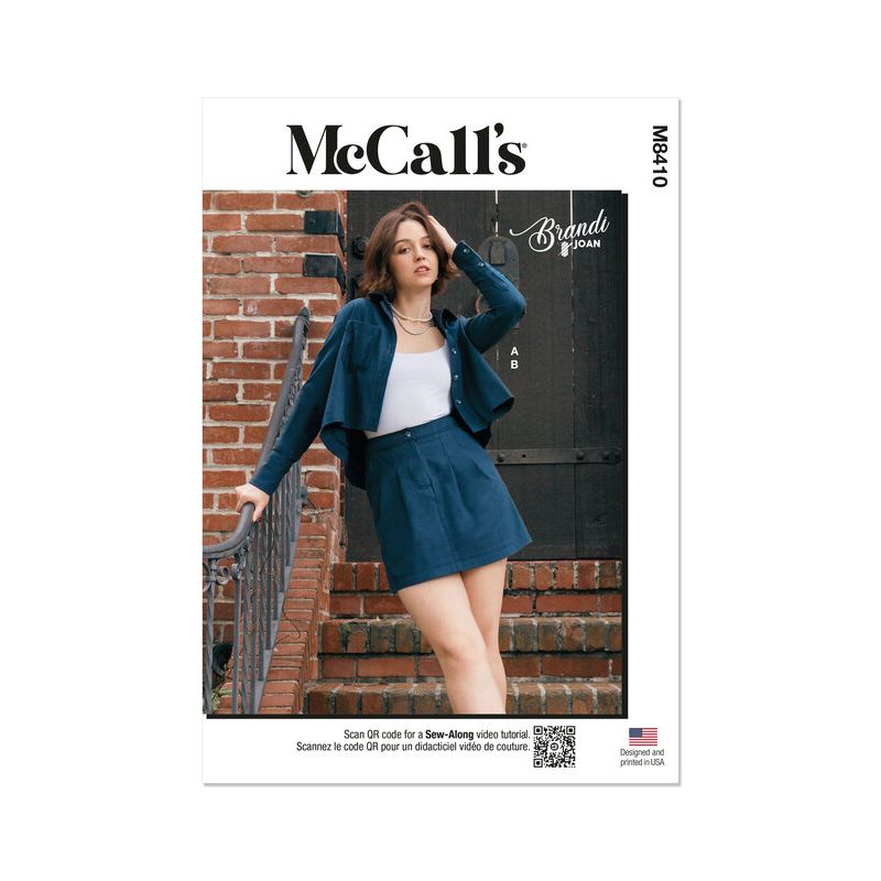 Patron McCall's 8410.K5 - Chemise et mini-jupe