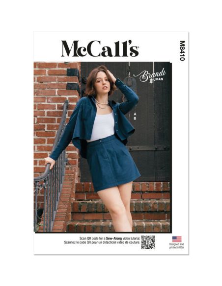 Patron McCall's 8410.K5 - Chemise et mini-jupe