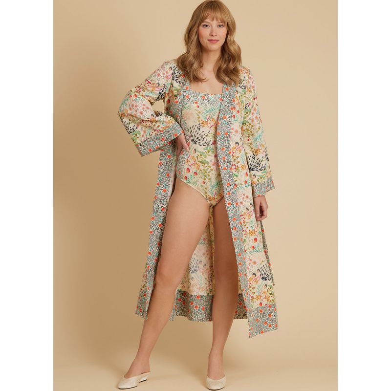 Patron McCall's 8411.D5 - Corsage-culotte, robe de chambre, short et pantalon