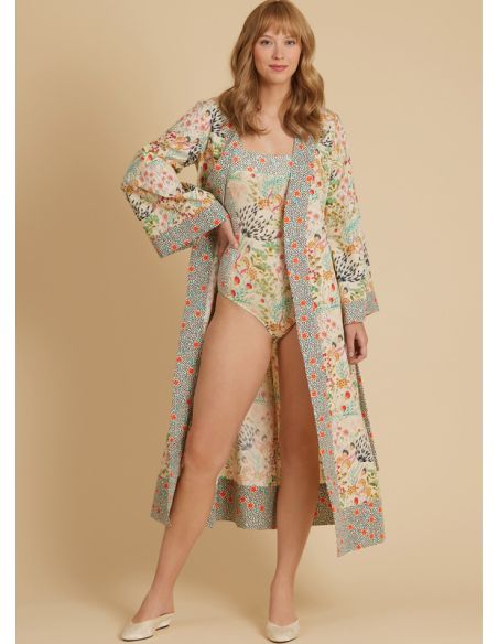 Patron McCall's 8411.D5 - Corsage-culotte, robe de chambre, short et pantalon