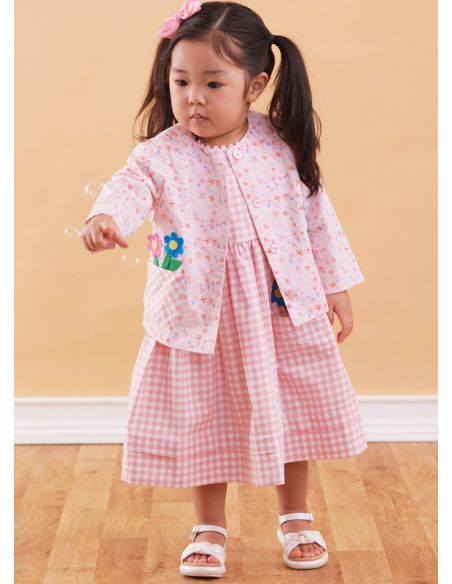 Patron McCall's 8416.CCB - Barboteuse, robe, veste, chemise