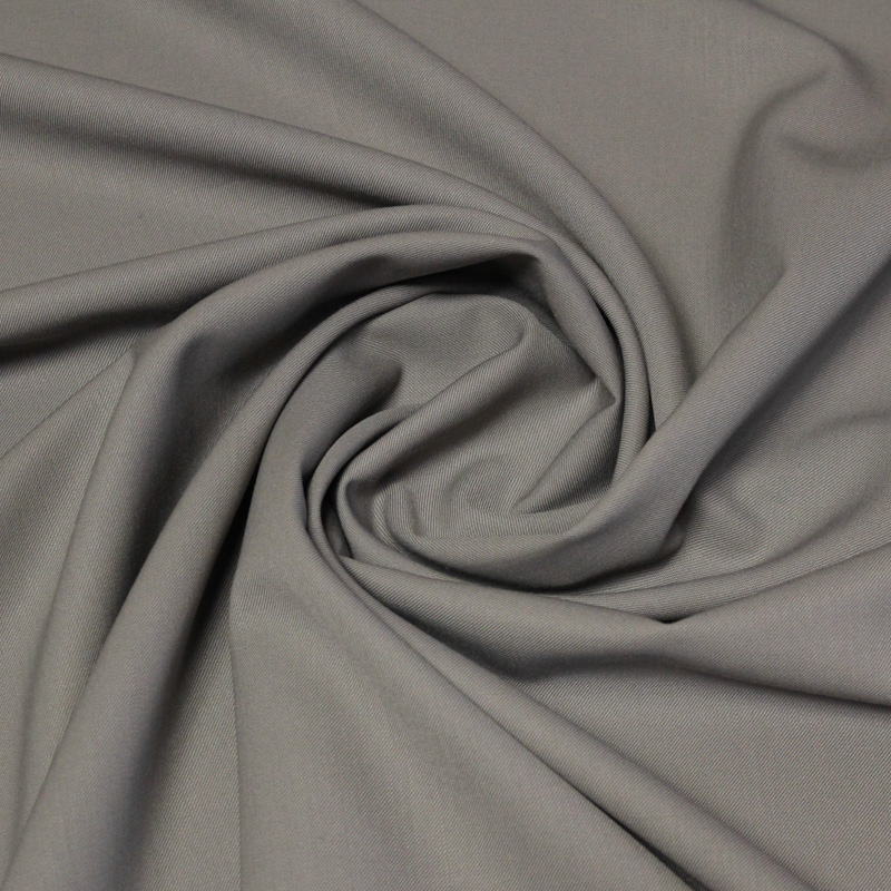 Tissu tailleur sergé de laine - Gris souris
