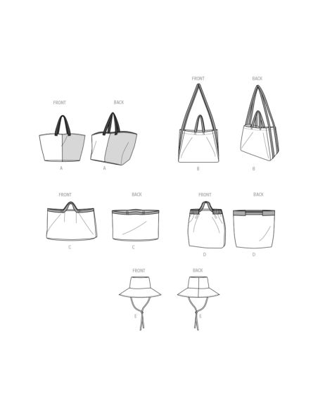 Patron McCall's 8419.A - Sacs fourre-tout