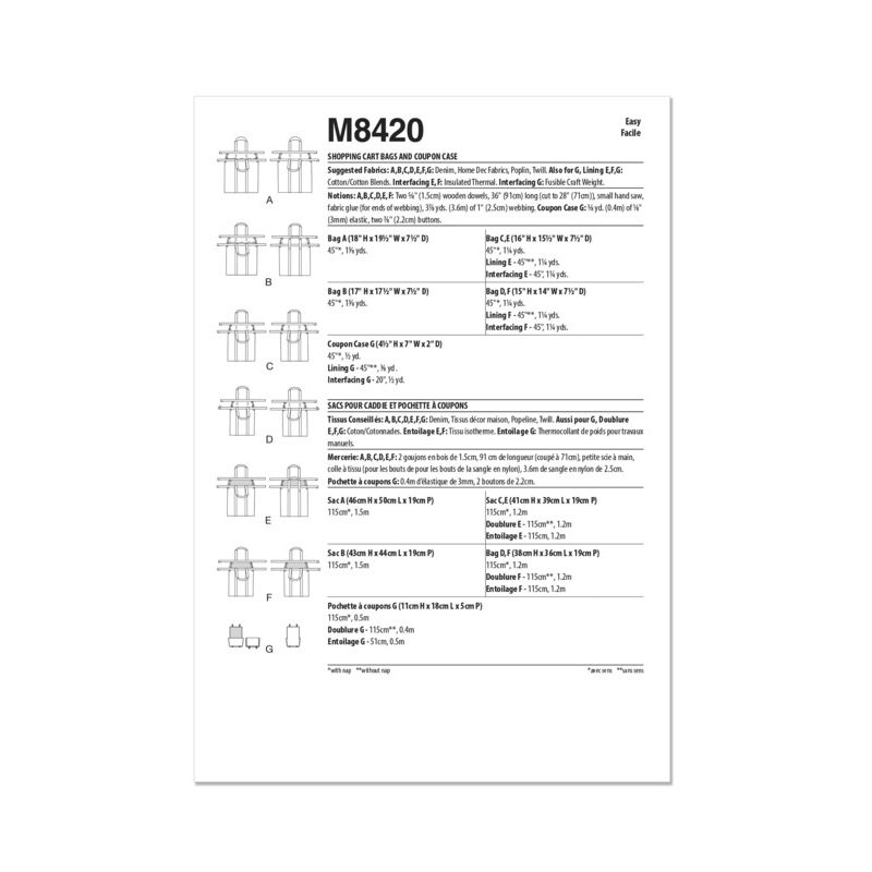 Patron McCall's 8420.OS - Sacs de Courses