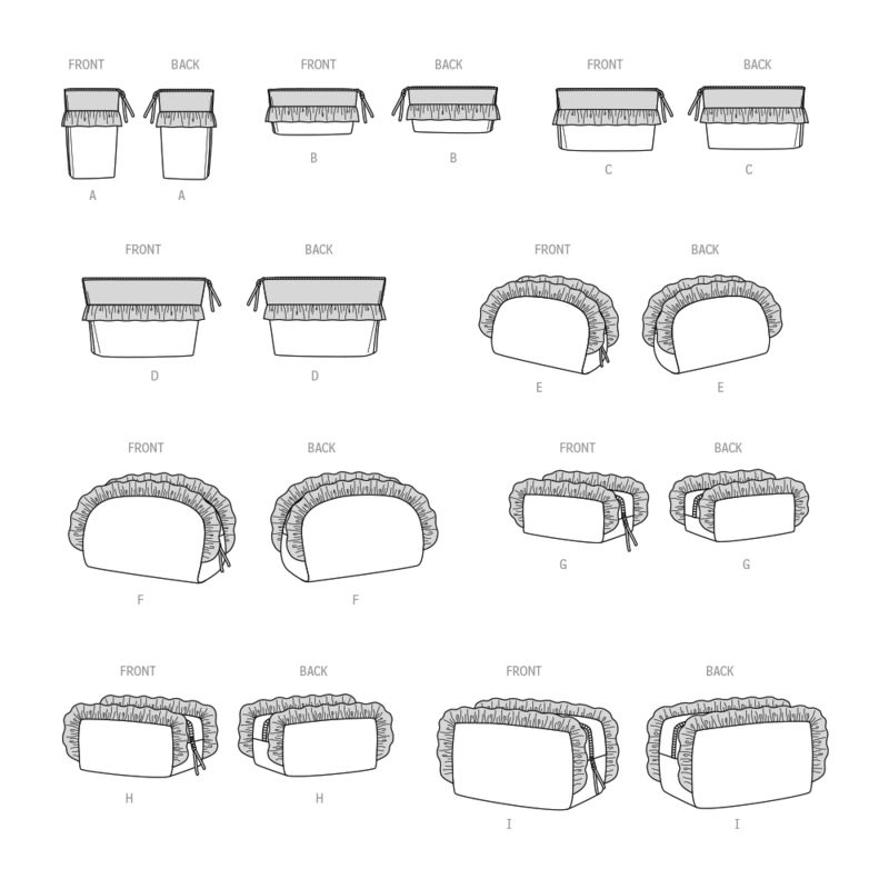 Patron McCall's 8426.OS - Trousses à Fermeture Éclair