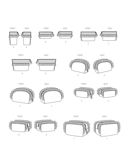 Patron McCall's 8426.OS - Trousses à Fermeture Éclair
