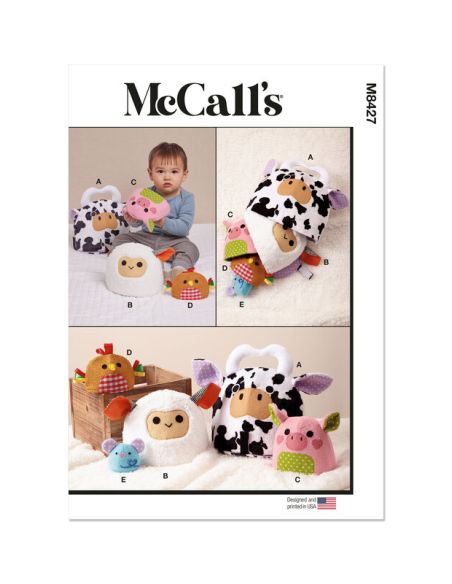 Patron McCall's 8427.OS - Peluches Emboîtables