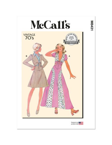 Patron McCall's 8431.K5 - Haut et Jupe