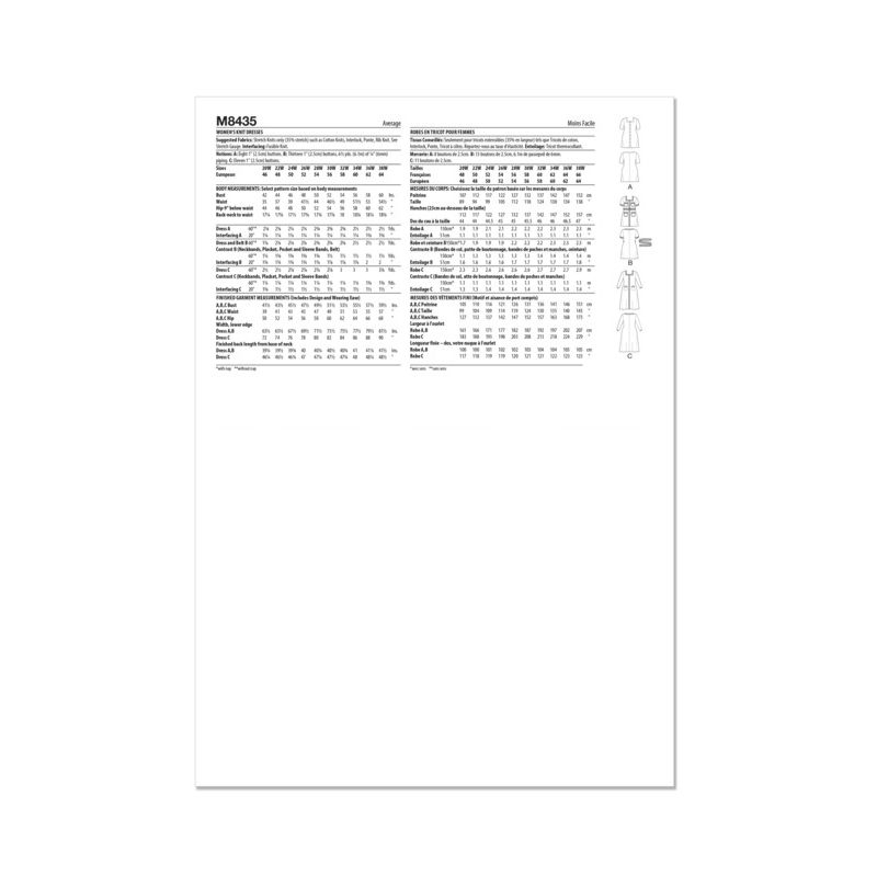 Patron McCall's 8435.W2 - Robes