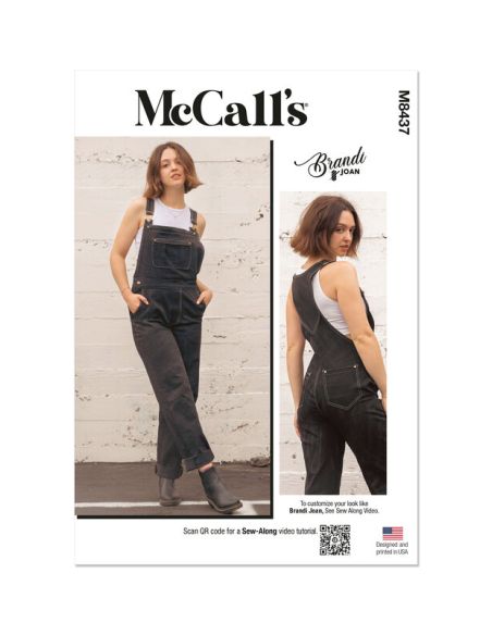 Patron McCall's 8437.H5 - Salopettes