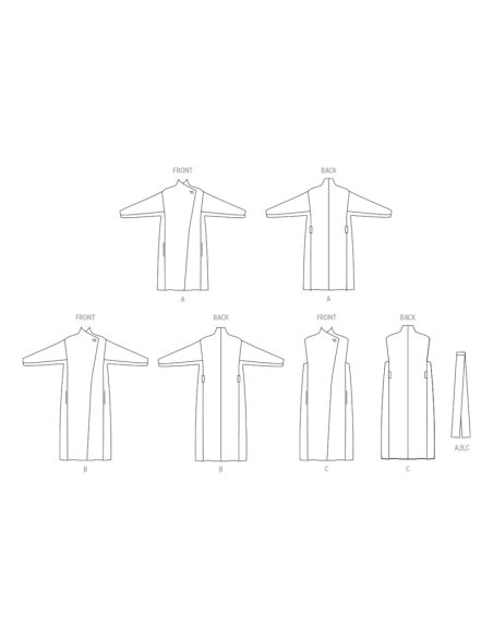 Patron McCall's 8438.D5 - Manteaux et Gilet