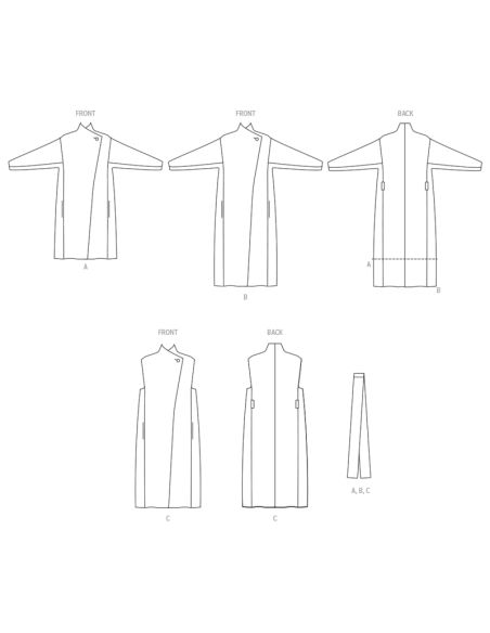 Patron McCall's 8439.W2 - Manteaux et Gilet