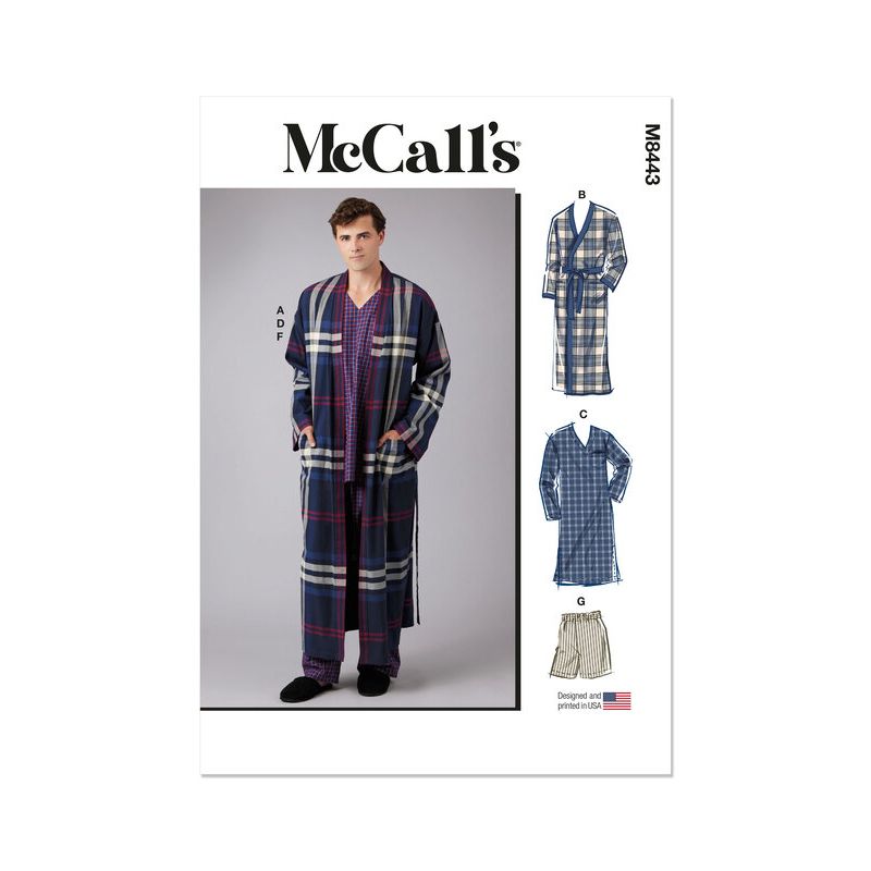 Patron McCall's 8443.A - Robe de Chambre et Chemise de Nuit