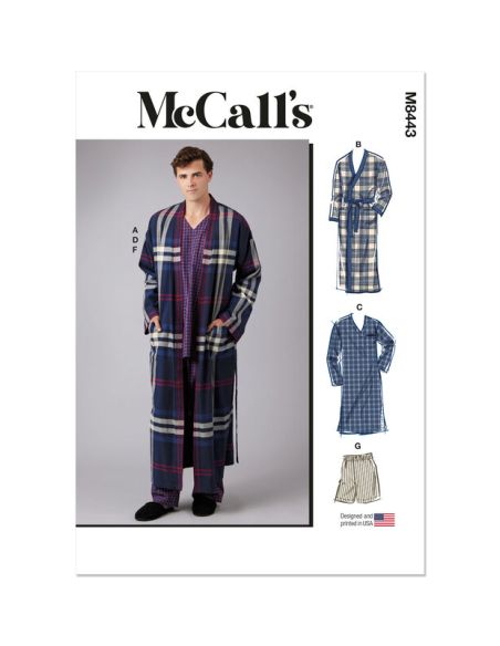 Patron McCall's 8443.A - Robe de Chambre et Chemise de Nuit