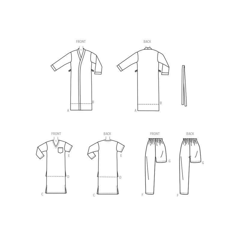 Patron McCall's 8443.A - Robe de Chambre et Chemise de Nuit