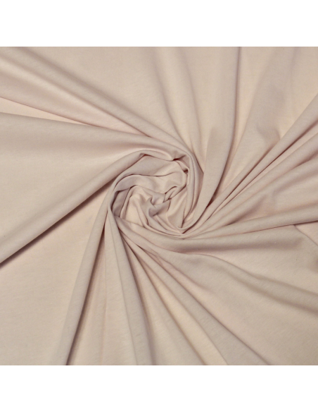 Jersey 100% coton GOTS - Rose clair