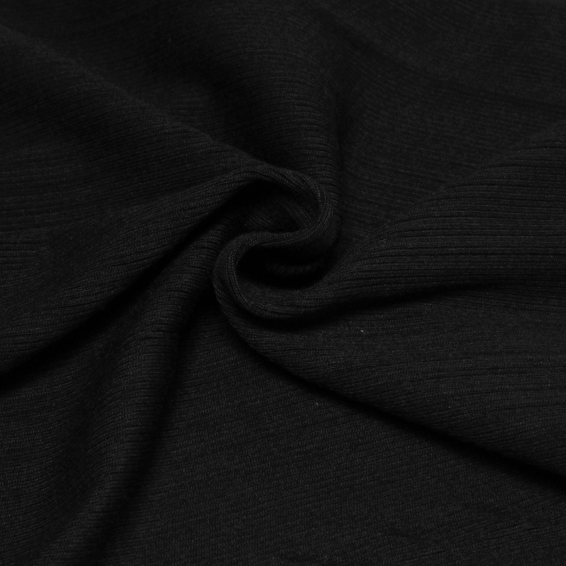 Bord côte uni - Noir (par 10cm)