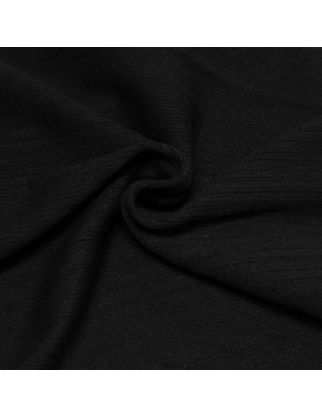 Bord côte uni - Noir (par 10cm)