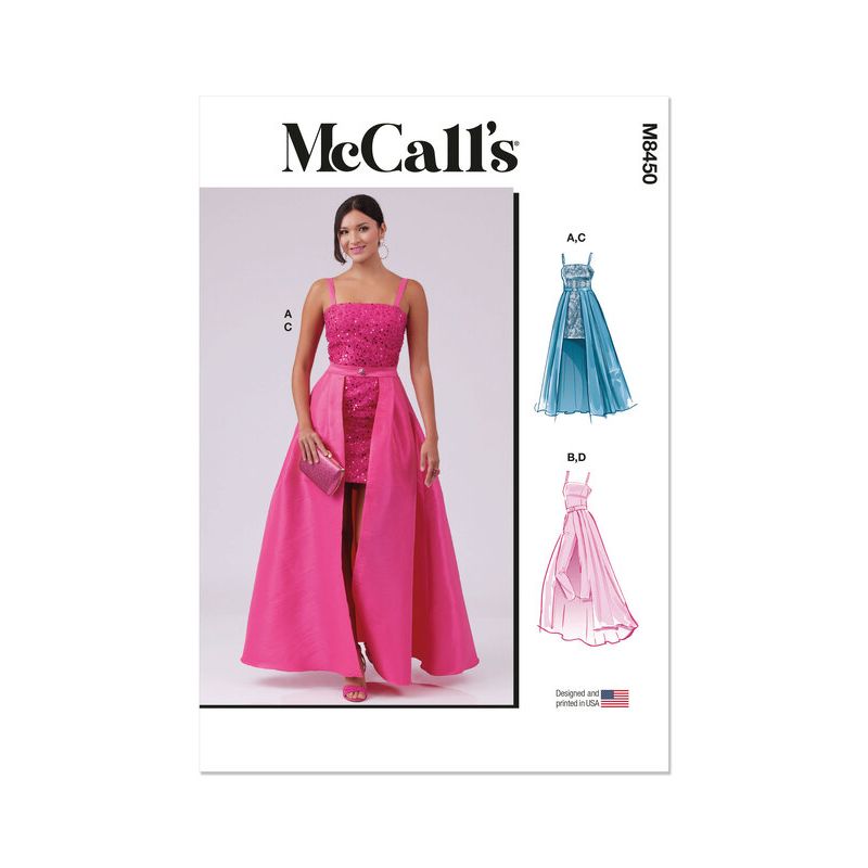 Patron McCall's 8450.AA - Robe, Combinaison et Surjupe