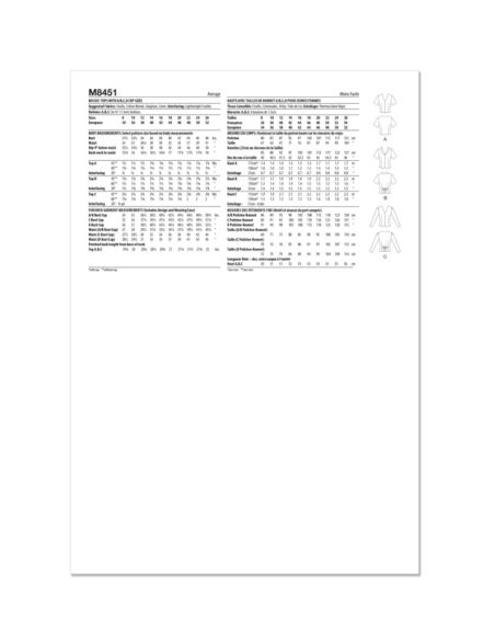 Patron McCall's 8451.K5 - Hauts