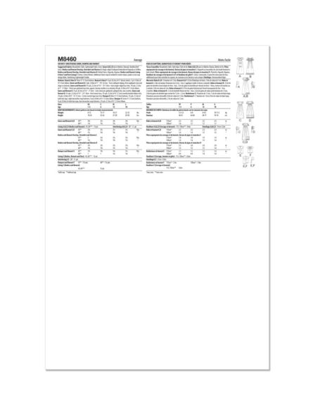 Patron McCall's 8460.A - Robe de baptême, barboteuse et bonnet