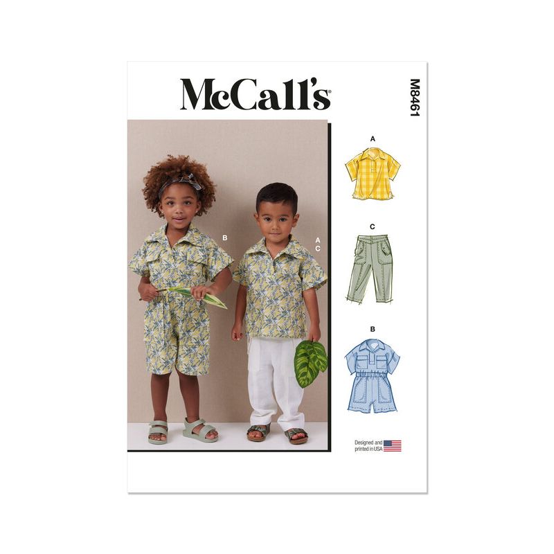 Patron McCall's 8461.A - Haut, barboteuse et pantalon